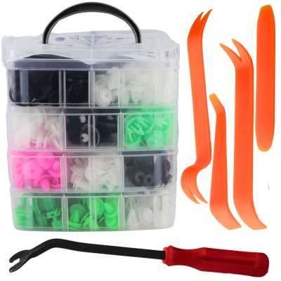 Juego de 470 clips de plástico + 5 herramientas