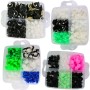 Juego de 470 clips de plástico + 5 herramientas