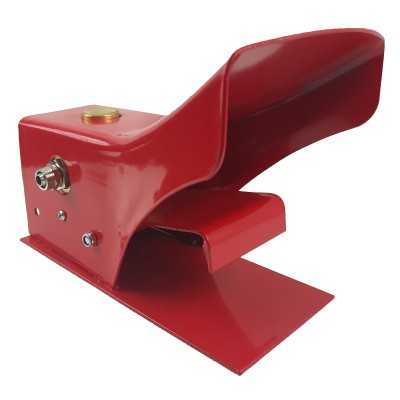 Pedal para cabina de chorreadora industrial